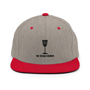 My Drunk Kitchen Logo Embroidered Snapback Hat