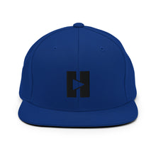 Load image into Gallery viewer, Play/Pause Logo Embroidered Snapback Hat
