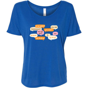 Chat Bubbles Slouchy Tee