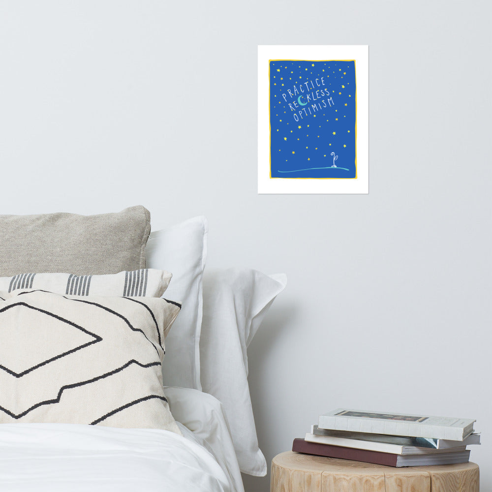 Practice Reckless Optimism Poster – Hannah Hart Official Store