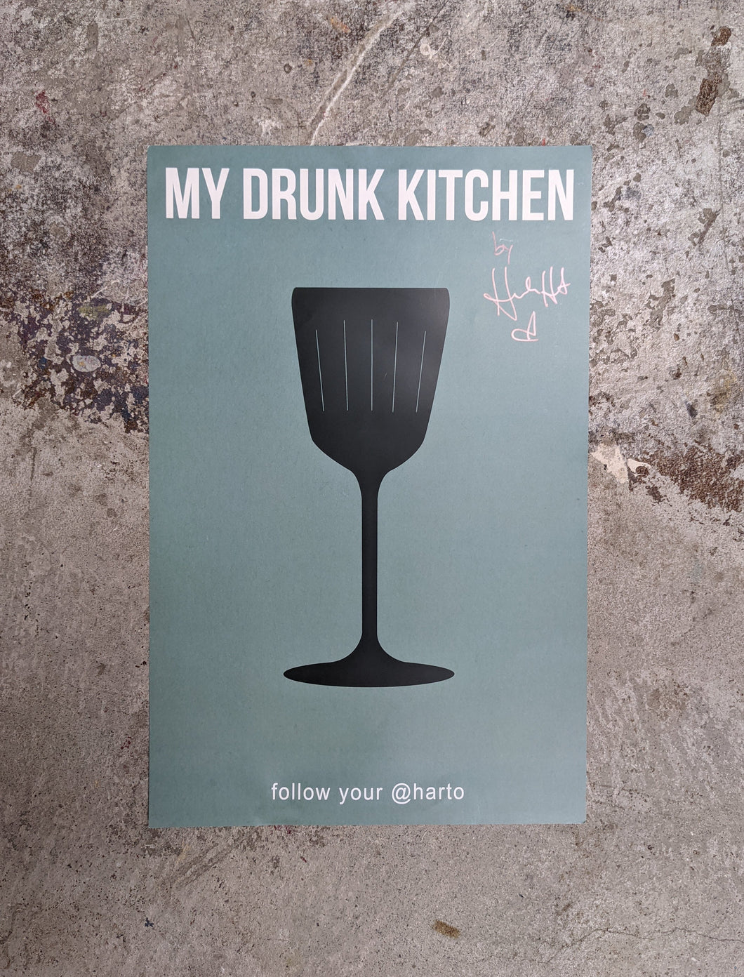 Retro My Drunk Kitchen Poster (Signed)