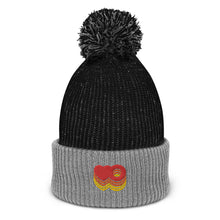 Load image into Gallery viewer, Harto Heart Logo Embroidered Pom-Pom Beanie
