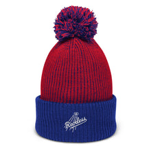 Load image into Gallery viewer, Reckless Logo Embroidered Pom-Pom Beanie
