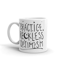 Load image into Gallery viewer, Practice Reckless Optimism Stars Mug
